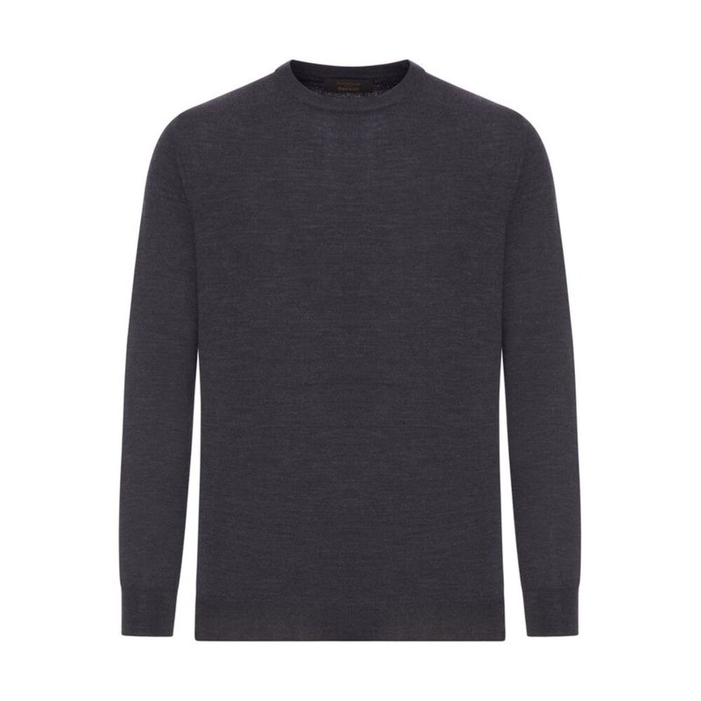 Zanone Men Crewneck Sweater In Fine Combed Wool